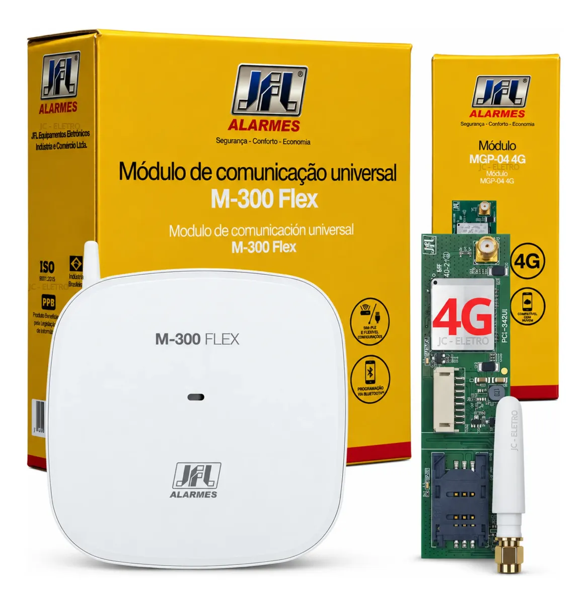 Módulo Universal M300 Flex Ethernet + Modulo Gprs Mgp-04 4g — foto 1 de 3