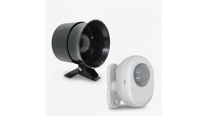 Kit Alarme Sirene e Sensor de Presença Bivolt Anti-roubo — foto 1 de 4