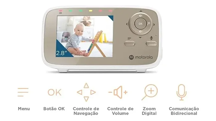 Babá Eletrônica Motorola VM483 Tela 2.8 — foto 3 de 4