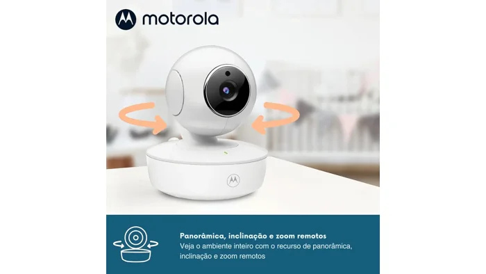 Babá Eletrônica Motorola VM50G Monitor 5.0 Panorâmica e Zoom — foto 3 de 4