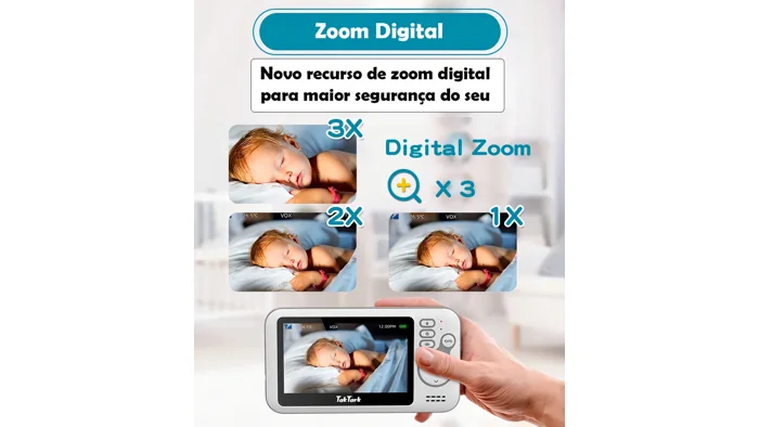 Babá Eletrônica TakTark BM612 Tela 4,3 polegadas — foto 3 de 4