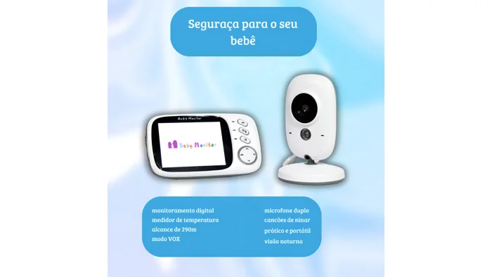 Babá Eletrônica VLX VB603 sem Fio com Câmera — foto 4 de 4