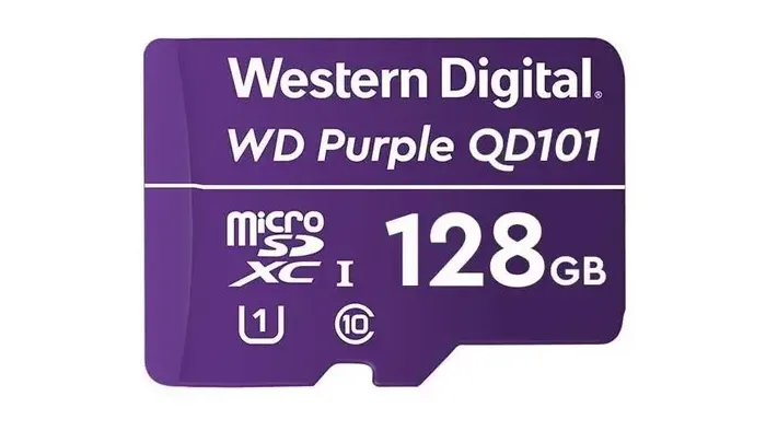 Cartão Micro SD 128GB 64TBW Intelbras (WD Purple) — foto 1 de 4