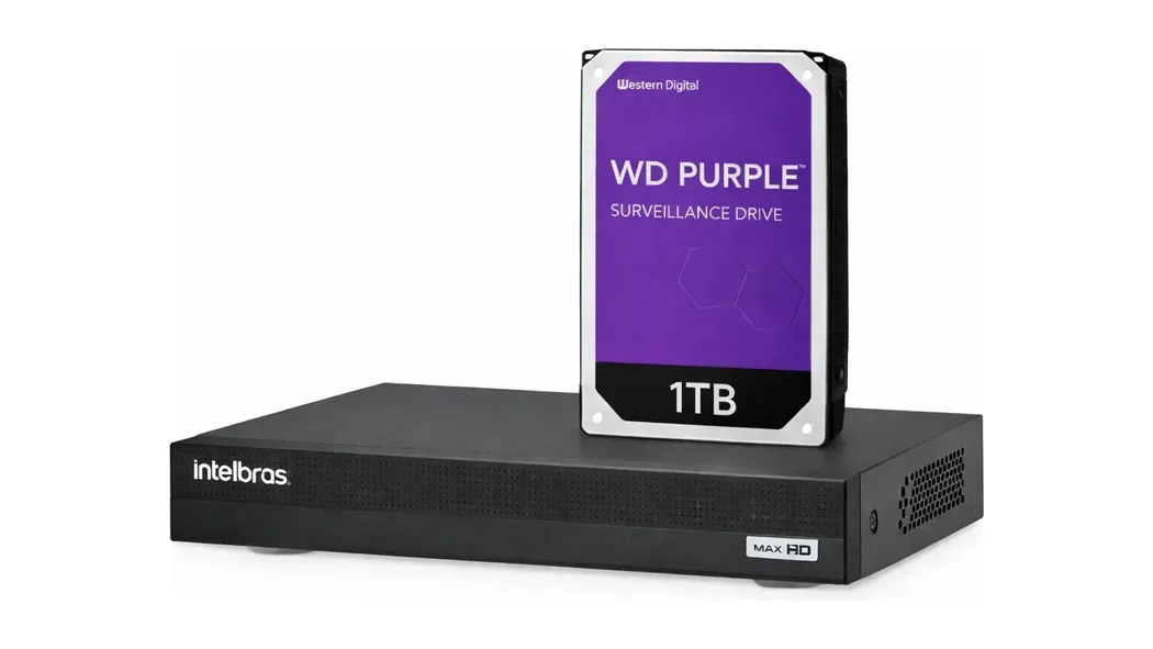 DVR Intelbras MHDX 1208-C visto de frente — foto 1 de 5