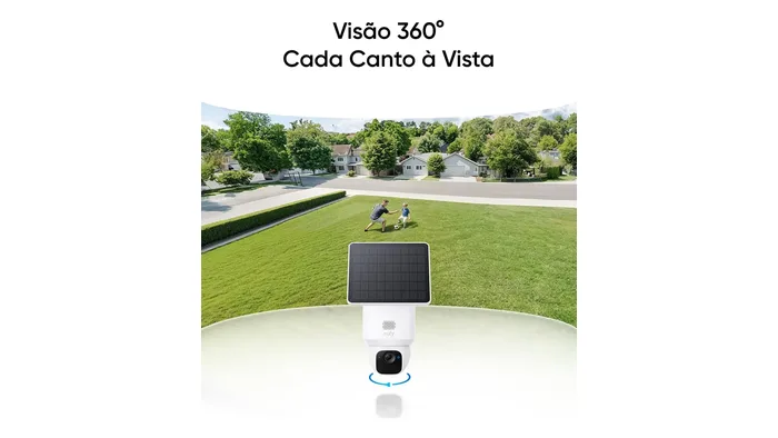 Câmera de Segurança Anker eufy E30 2K Externa Solar WiFi Sem Fio 360° Visão Noturna Colorida Rastreamento IA IP65 — foto 2 de 4