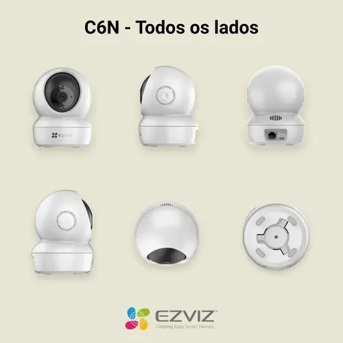 Câmera Wi-Fi Interna Ezviz C6N 2MP Full HD 360° — foto 3 de 3