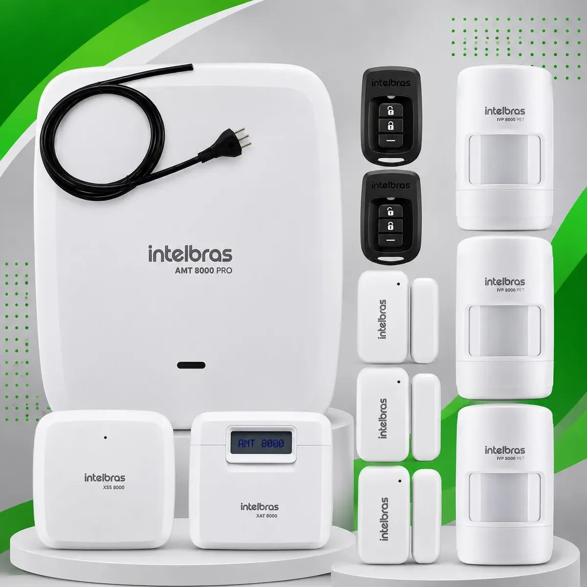 Kit Alarme Wi-Fi Sem Fio Intelbras AMT 8000 Pro 6 Sensores — foto 1 de 5