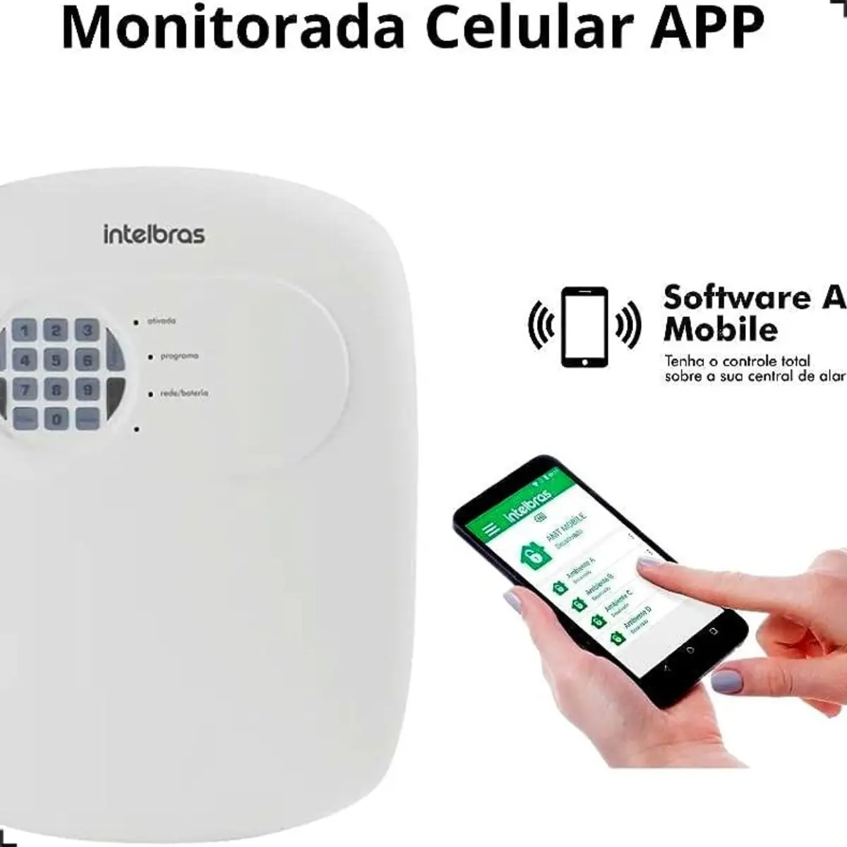 Kit Alarme Residencial Intelbras ANM 24 Net 4 Sensores Pet — foto 3 de 5