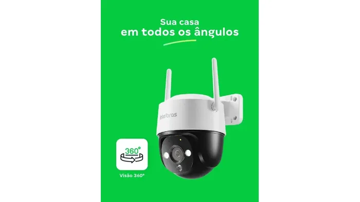Câmera Wifi Externa Intelbras iM7+ 3 MP Full Color 360° IP66 Rastreamento — foto 3 de 5