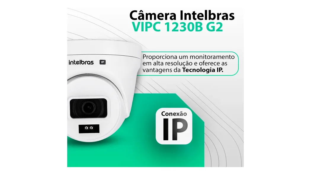 Câmera Intelbras Externa VIPC 1230D G2 Dome PoE Full HD IP67 — foto 2 de 5