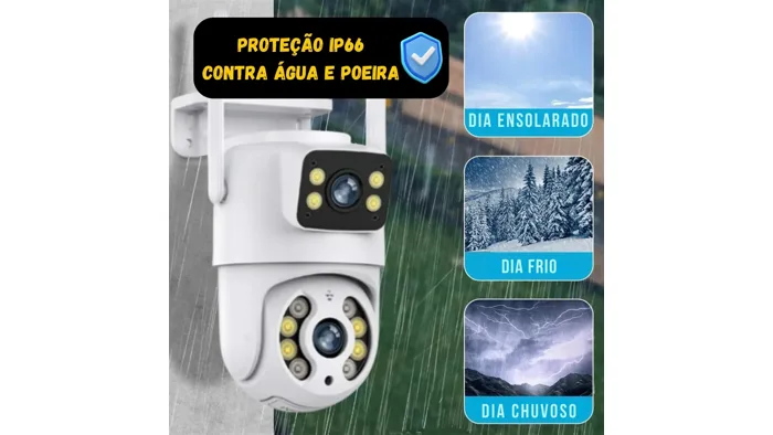 Câmera Jortan Externa Lente Dupla 6MP Wi-Fi App Yoosee — foto 4 de 5