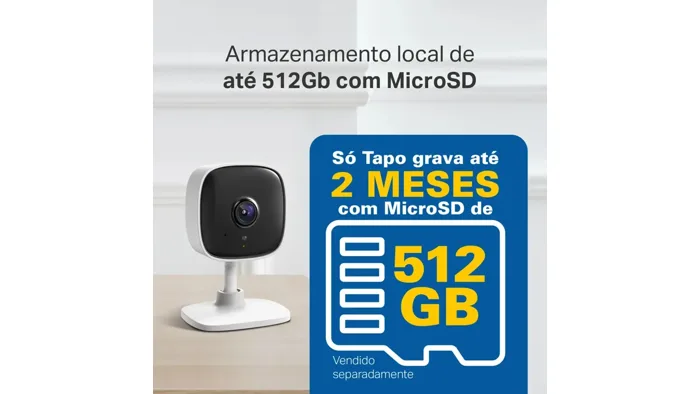 TP-Link Tapo C100 Câmera Wi-Fi Interna Full HD 1080p — foto 3 de 5