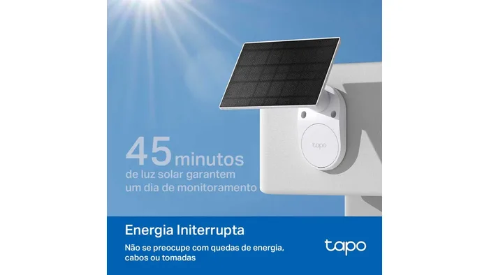Câmera de Segurança Tapo C410 KIT Wi-Fi 2K com Bateria e Painel Solar Externa TP-Link — foto 4 de 4