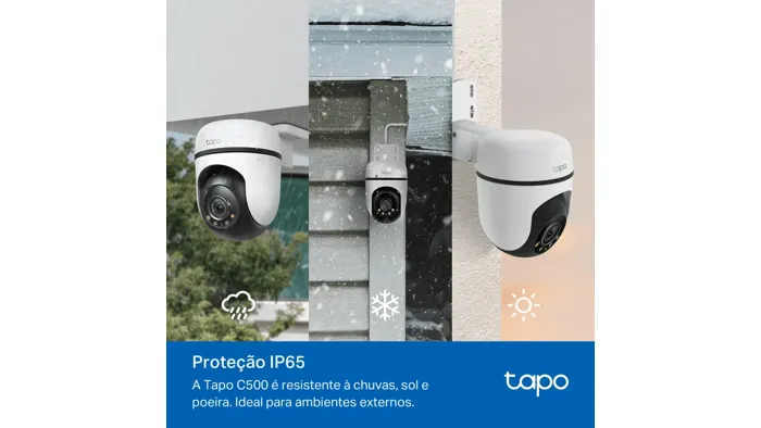 Câmera Wifi Externa TP-Link Tapo C500 1080p 360° IP65 Visão Noturna Sirene e Luz — foto 4 de 5