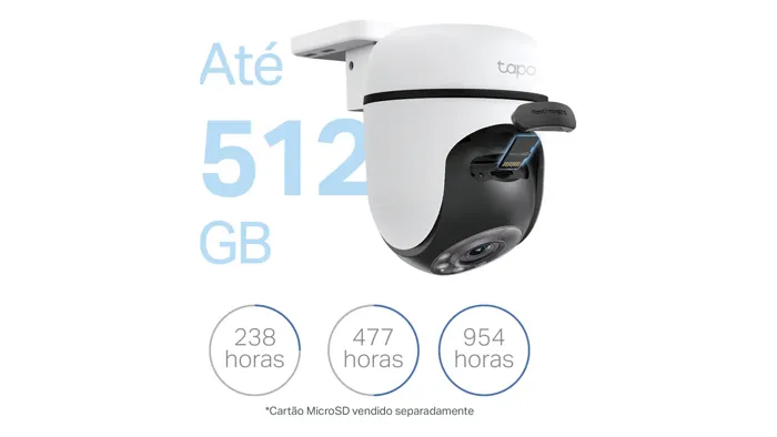 Câmera Wifi Externa TP-Link Tapo C500 1080p 360° IP65 Visão Noturna Sirene e Luz — foto 5 de 5