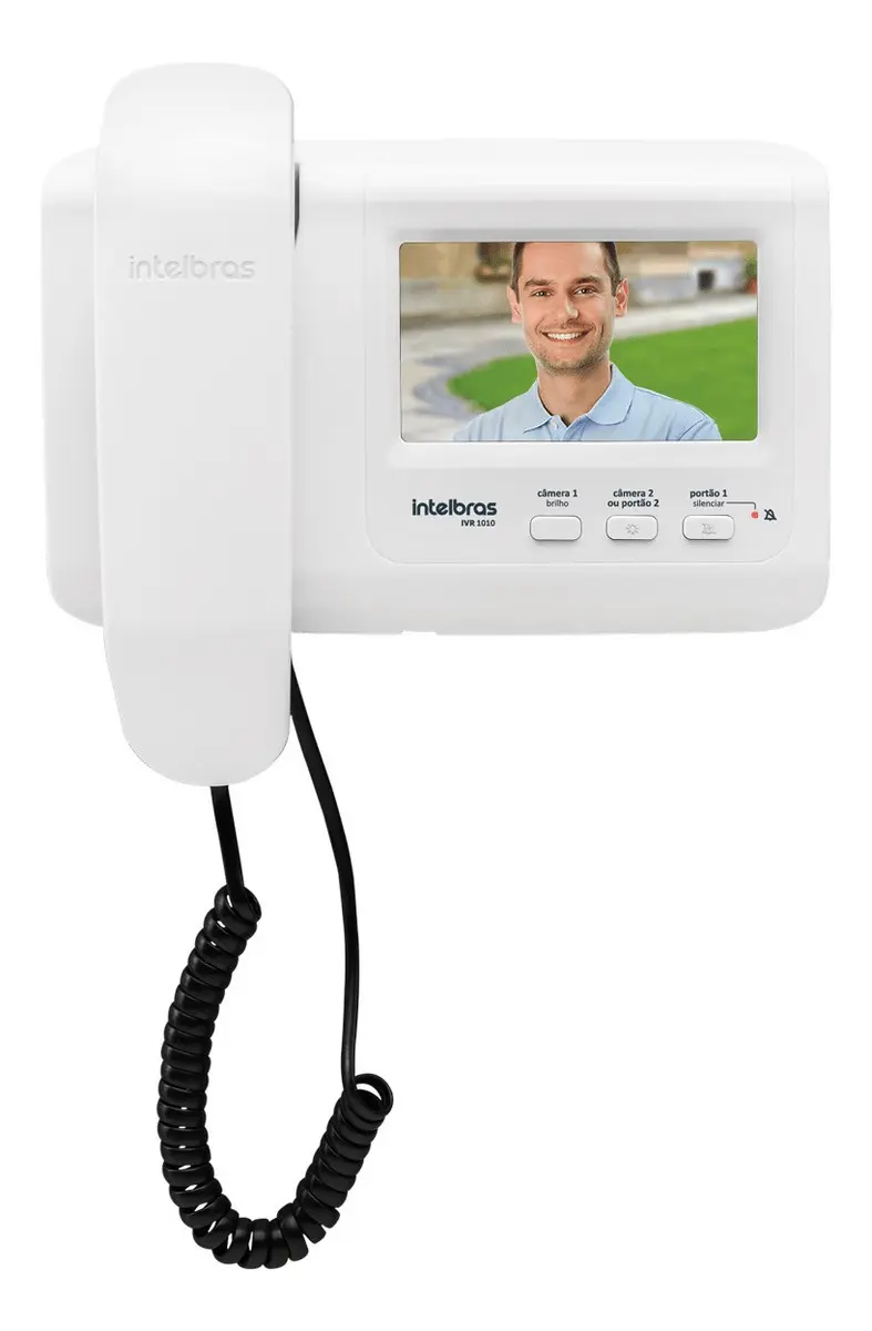 Video Porteiro Ivr 1010 Branco E Preto Intelbras 110v/220v — foto 2 de 2