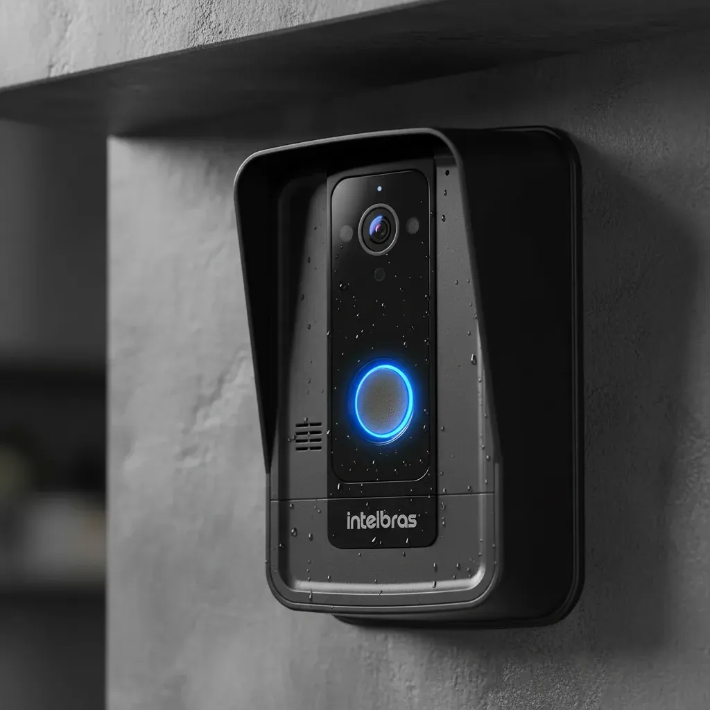 Vídeo Porteiro Intelbras Eletrônico Ivr 7 C/microfone Branco — foto 3 de 4