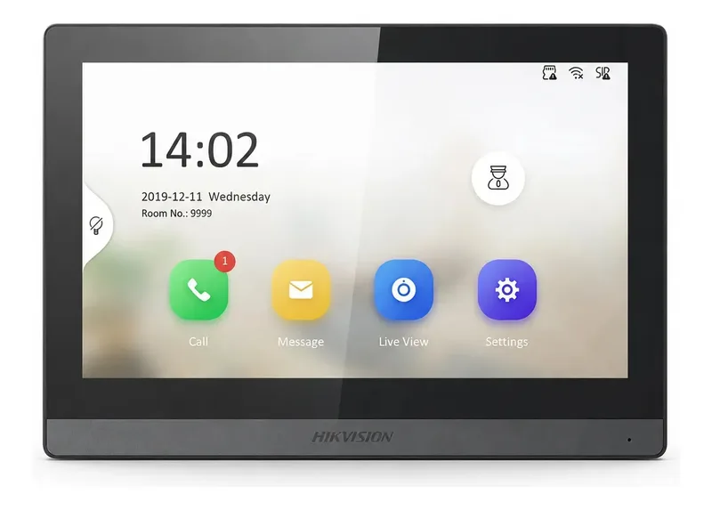 Tela Vídeo Porteiro Ip Hikvision Ds-kh6350-wte1 Wifi — foto 1 de 3