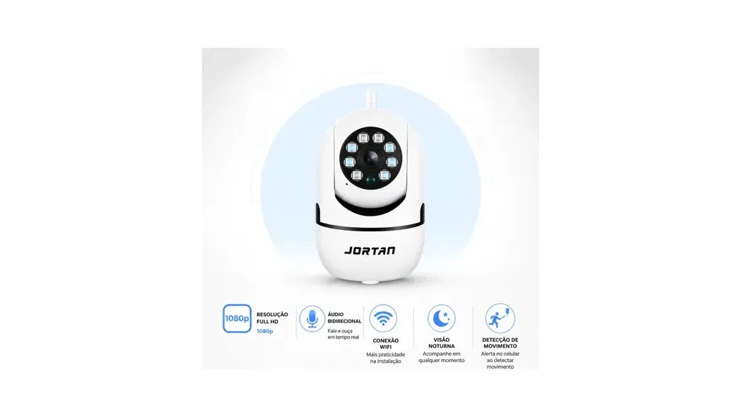 Kit 2 Mini Câmeras Yoosee 360° 1080p Interna — foto 2 de 5